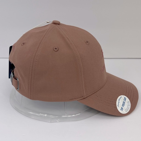 TOMMY BAHAMA CAP HAT, MAUVE, EMBROIDERED LOGO, ADJUSTABLE STRAP - Picture 2 of 14
